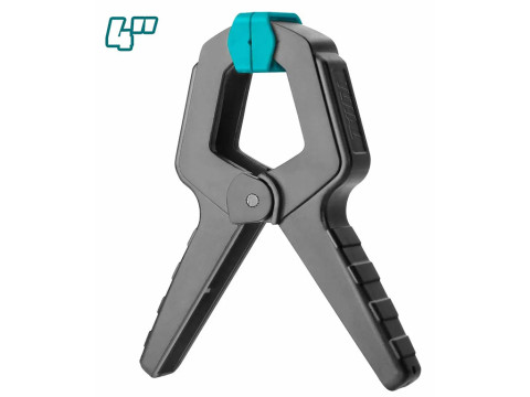 THT13342, Струбцина 110 мм (4” ), пластиковая , усилие 12 кг TOTAL