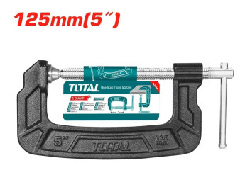 THT13151, Струбцина 5/125мм G-образная, винтовая TOTAL