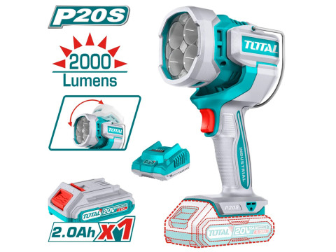 TWLI20881, Аккумуляторная рабочая лампа, 20В,мощность светодиода: 22,5 Вт,люмены: 2000±10% TOTAL