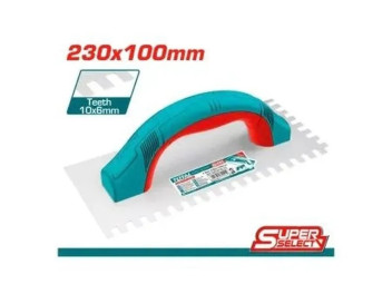 THTT952316, Гладилка зубчатая 230x100мм зуб 10х6 мм TOTAL