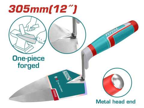 THT82912, Кельма каменщика,305мм (12'), толщина лезвия: 1,8мм TOTAL