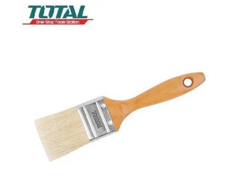THT84022, Кисть 2'(50mm), ширина-15 мм, натуральная щетина, деревянная TOTAL