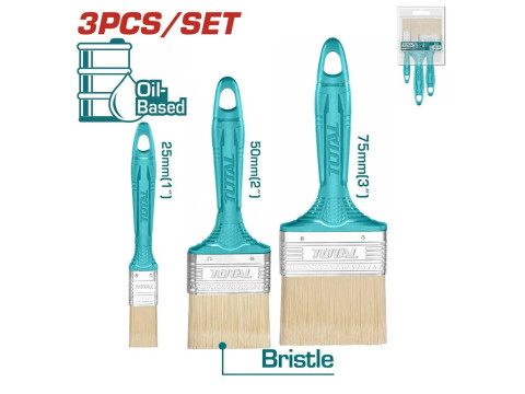 THT8450301, Набор малярнах кистей 3шт TOTAL