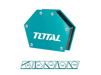 TAMWH25036, Магнитный угольник-держатель для сварки многоугольник, 117*90*17.1mm, вес: 300 г TOTAL TAMWH25036, Магнитный угольник-держатель для сварки многоугольник, 117*90*17.1mm, вес: 300 г TOTAL