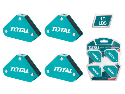 TAMWH4001, Набор магнитных держателей для сварки 70*42.5*12mm, 45°,90°,135° TOTAL