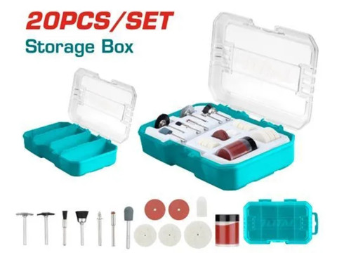 TAKMG6020, Набор аксессуаров для гравера, набор для чистки и полировки 20шт. TOTAL