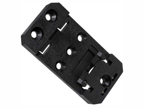 Крепление на DIN-рейку DRG-07A-BLACK, полиамид, черный, RUICHI