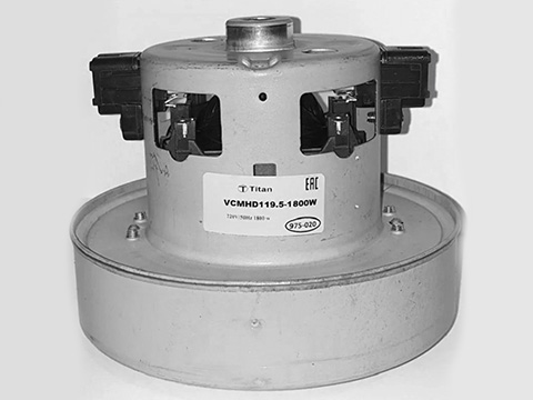 Двигатель пылесоса 1800W H=119,5mm D=134,7mm, VCMHD119.5-1800W TITAN